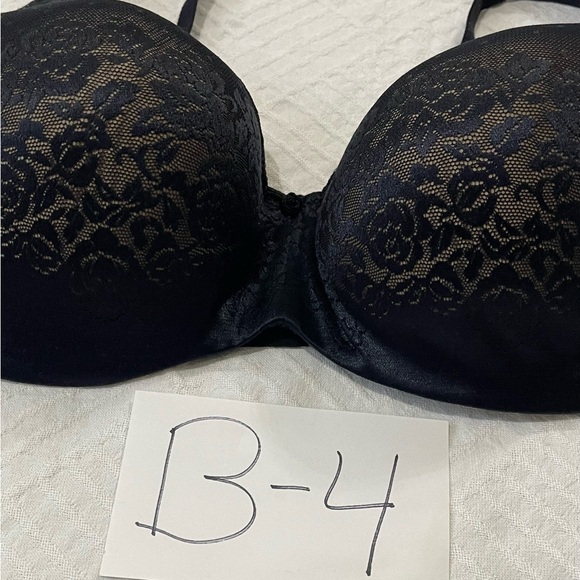 Soma Stunning Support Bra Balconette Black Floral Lace Size 38DD - Picture 7 of 7